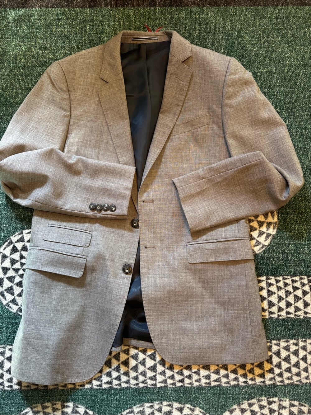 Men's Tommy Hilfiger Grey Suit - Tailored Single-Breasted Jacket, Slim Pant